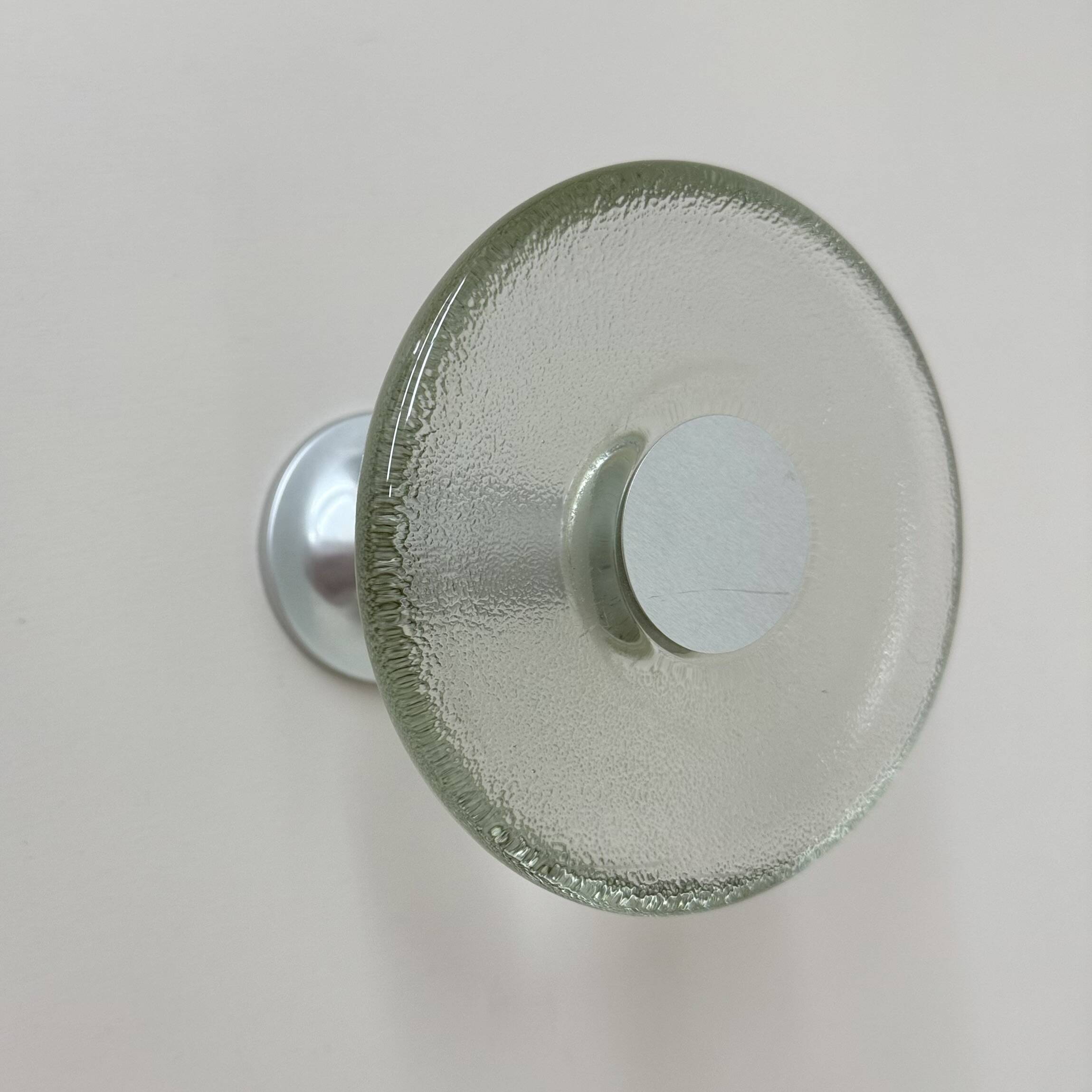 Vintage German Aluminium and Glass Coat Hooks from Schönbuch, 1970s,
