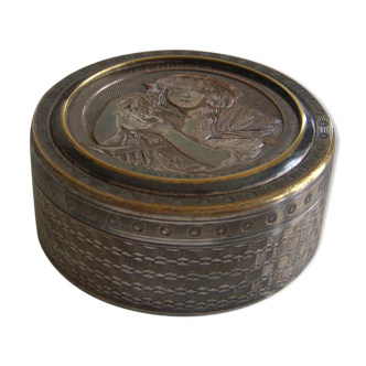 Small engraved metal box innocence
