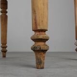 Table d'appoint en hêtre provençal rustique, France, vers 1850