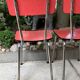 Red formica chairs
