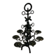 Black brutalist candlestick with 7 lights