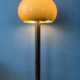 Vintage brown acrylic glass mushroom floor lamp