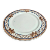 Antique compote dish Creil et Montereau B & Cie – fine polychrome earthenware 19th century