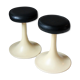 Lot of 2 tulip foot stools