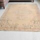 Floral Oushak Vintage Area Carpet