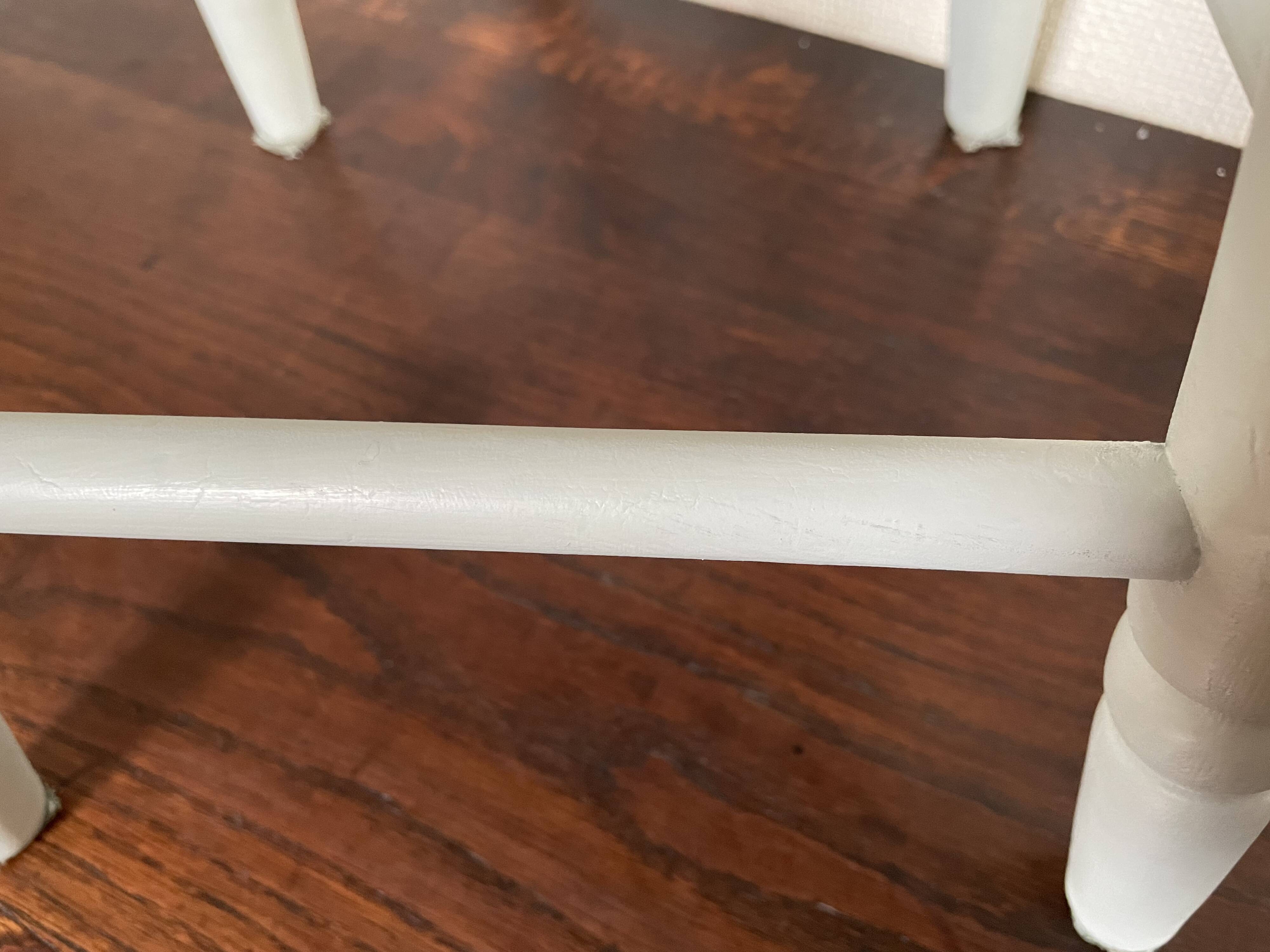 Celadon green pine stool