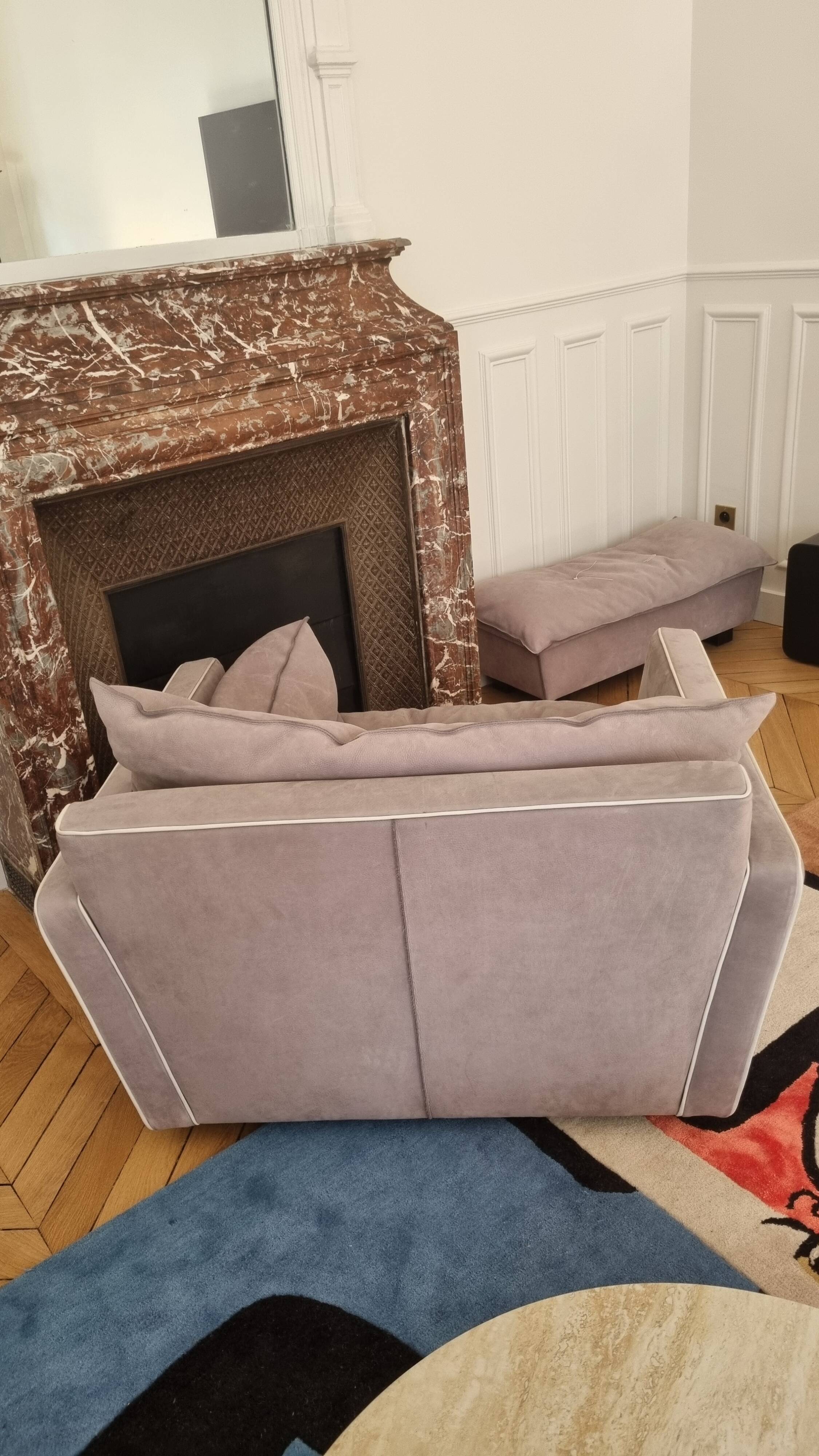 Sorrento Baxter Taupe Grey Armchair