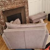 Sorrento Baxter Taupe Grey Armchair