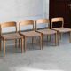 Set of 4 dining chairs 'model 75' by Niels Otto Moller