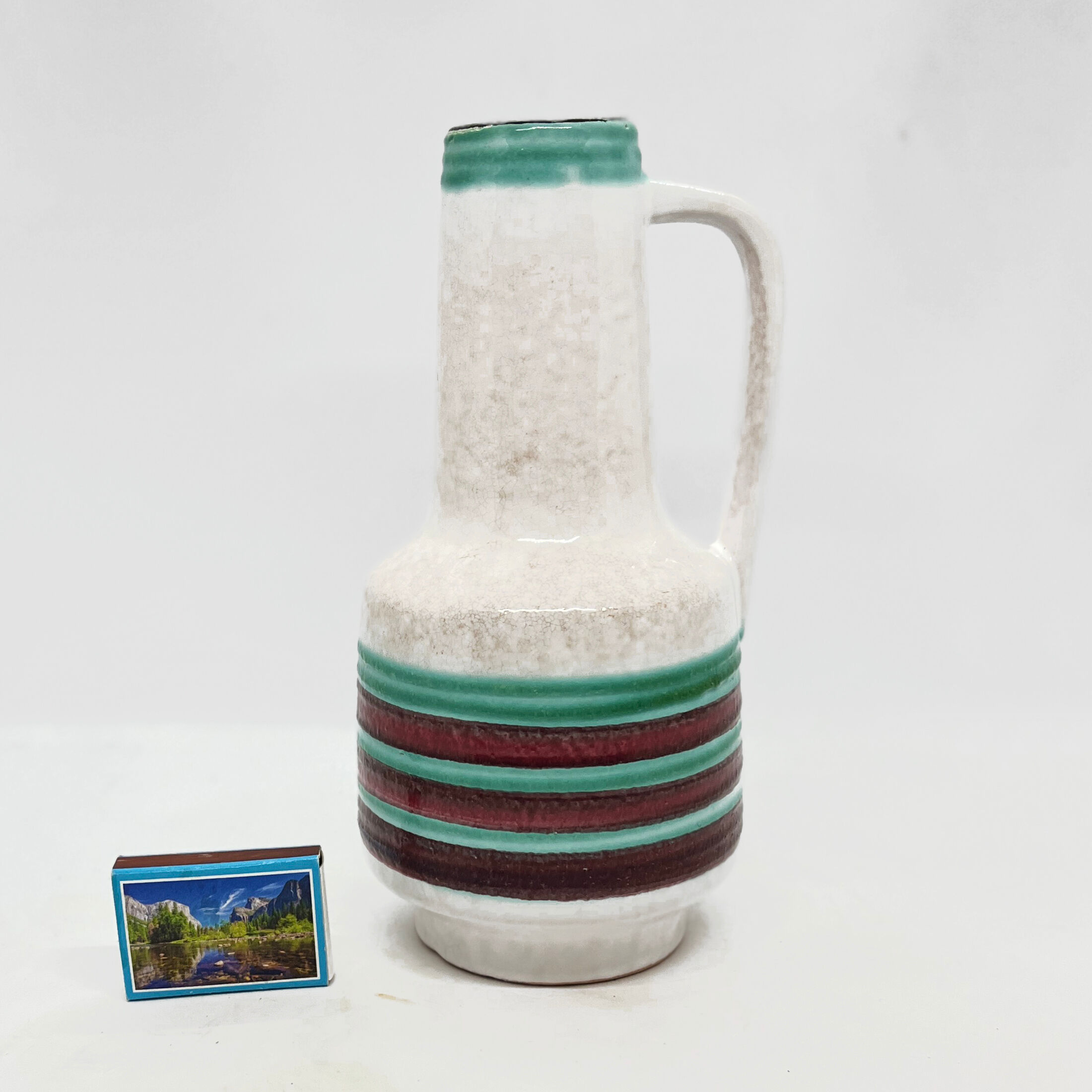 Ceramic vase with handle VEB Haldensleben, Germany, 1970s