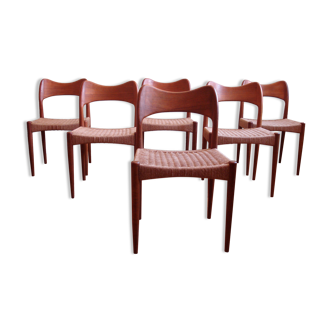 Danish Dining Chairs by Arne Hovmand Olsen for Mogens Kold, Set of 6, 1960s
