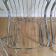 4 chrome metal chairs