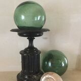 Black marble candlestick.