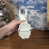 Figurine of a Slender Lipizzaner Horse in White Glazed Biscuit Porcelain