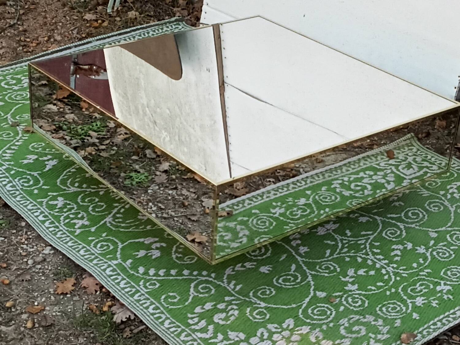 Mirrored coffee table