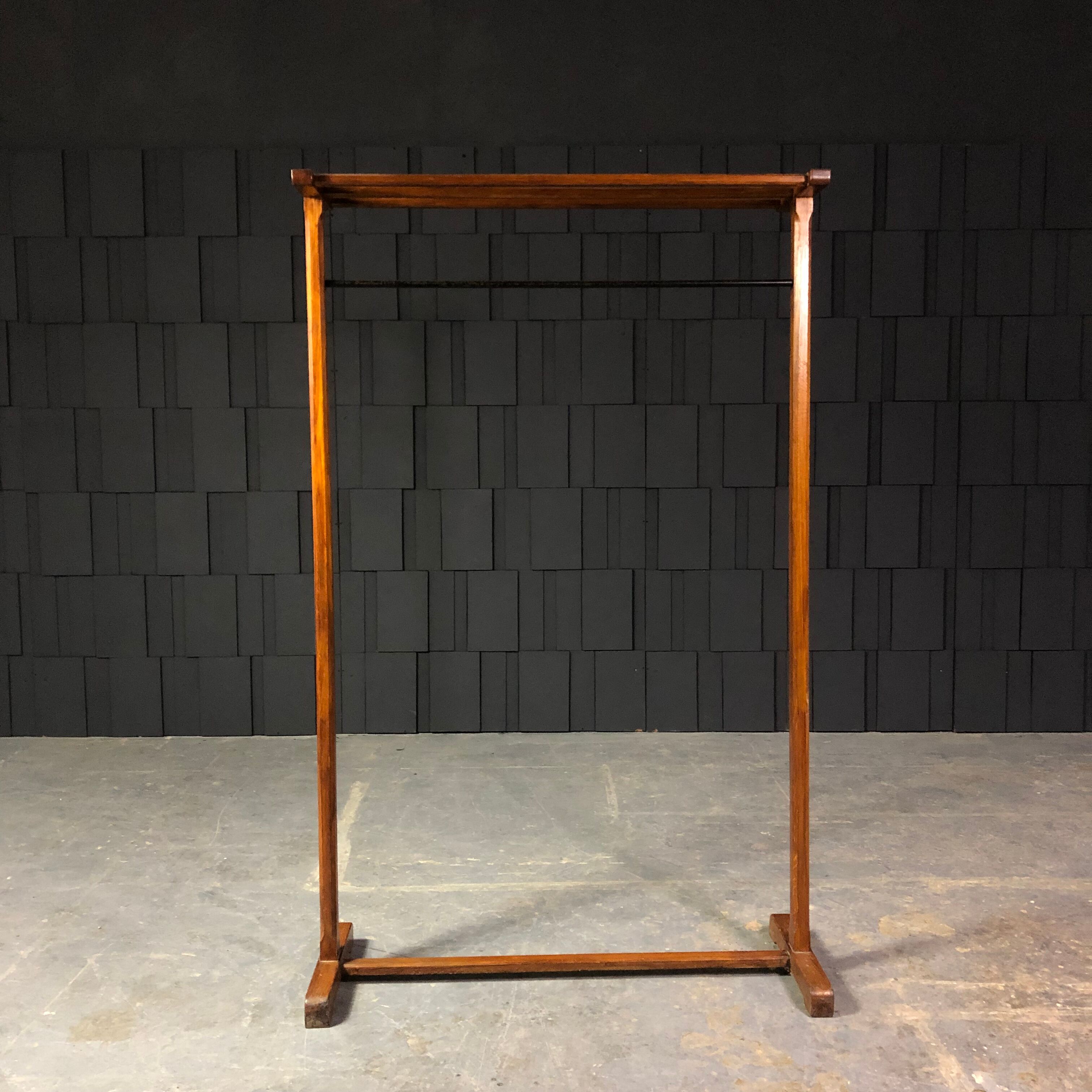 Old oak coat rack