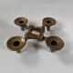Contemporary Scandinavian Brutalist Design Bronze Candlestick