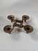 Contemporary Scandinavian Brutalist Design Bronze Candlestick