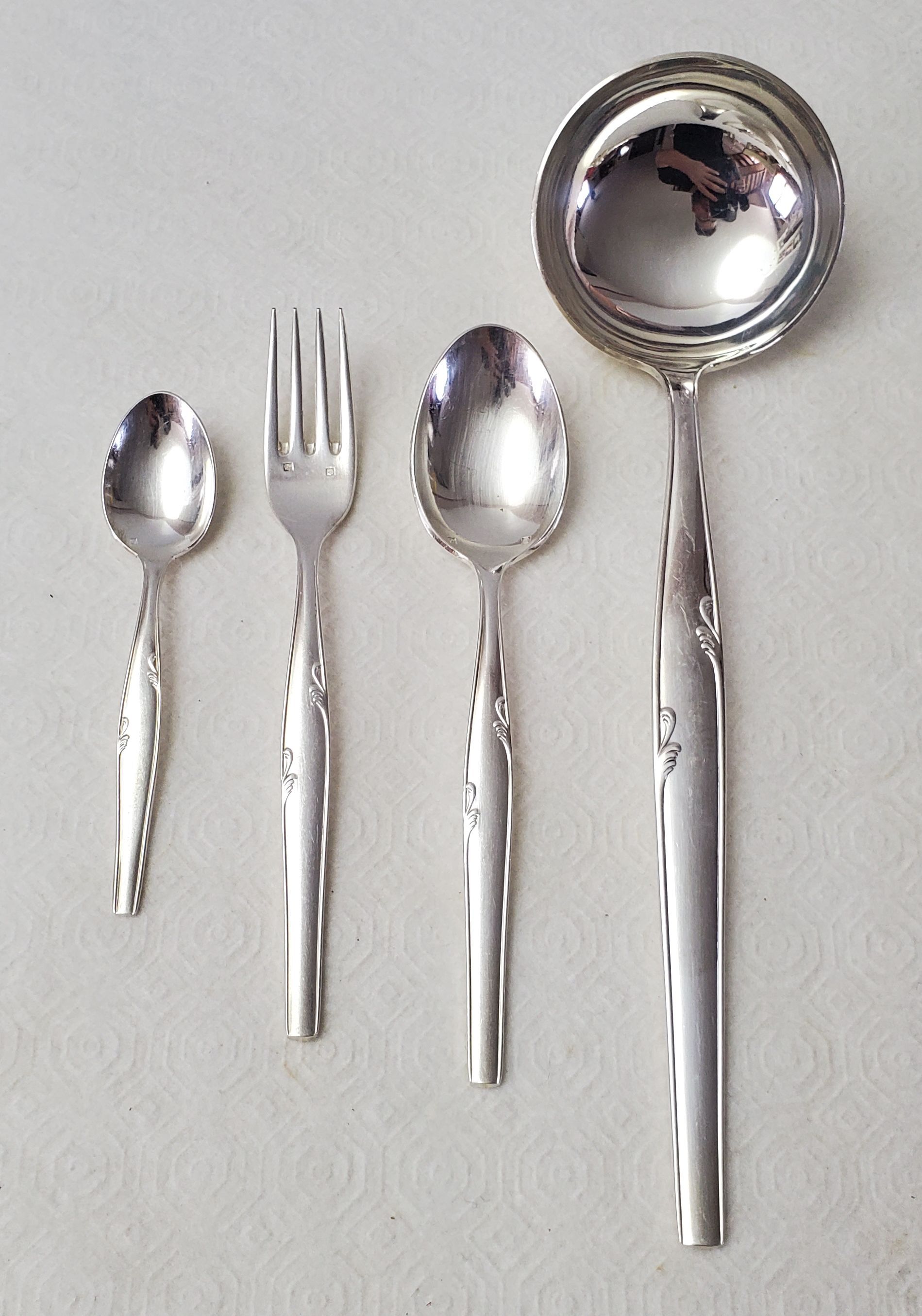 Housewife 47 pieces in silver metal Orbrille