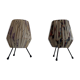 Pair of table lamps with plastic shades and tripod base, 1960s, Italy