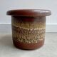 Large vintage fat lava ceramic flower pot / planter