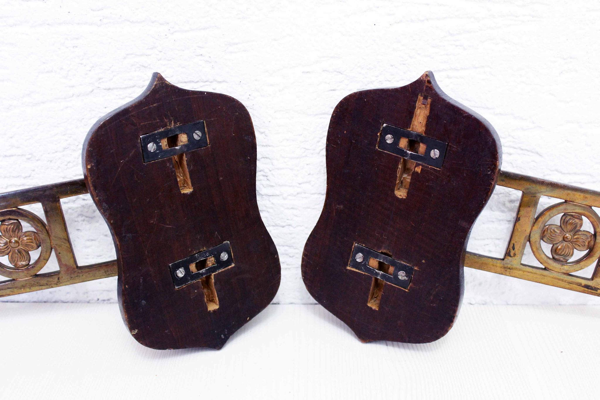 Pair of wall candle holders
