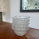Set of 6 pressed glass bowls with star decoration – vintage