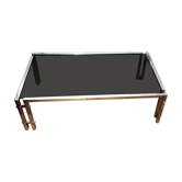 Table basse vintage 1970 chrome