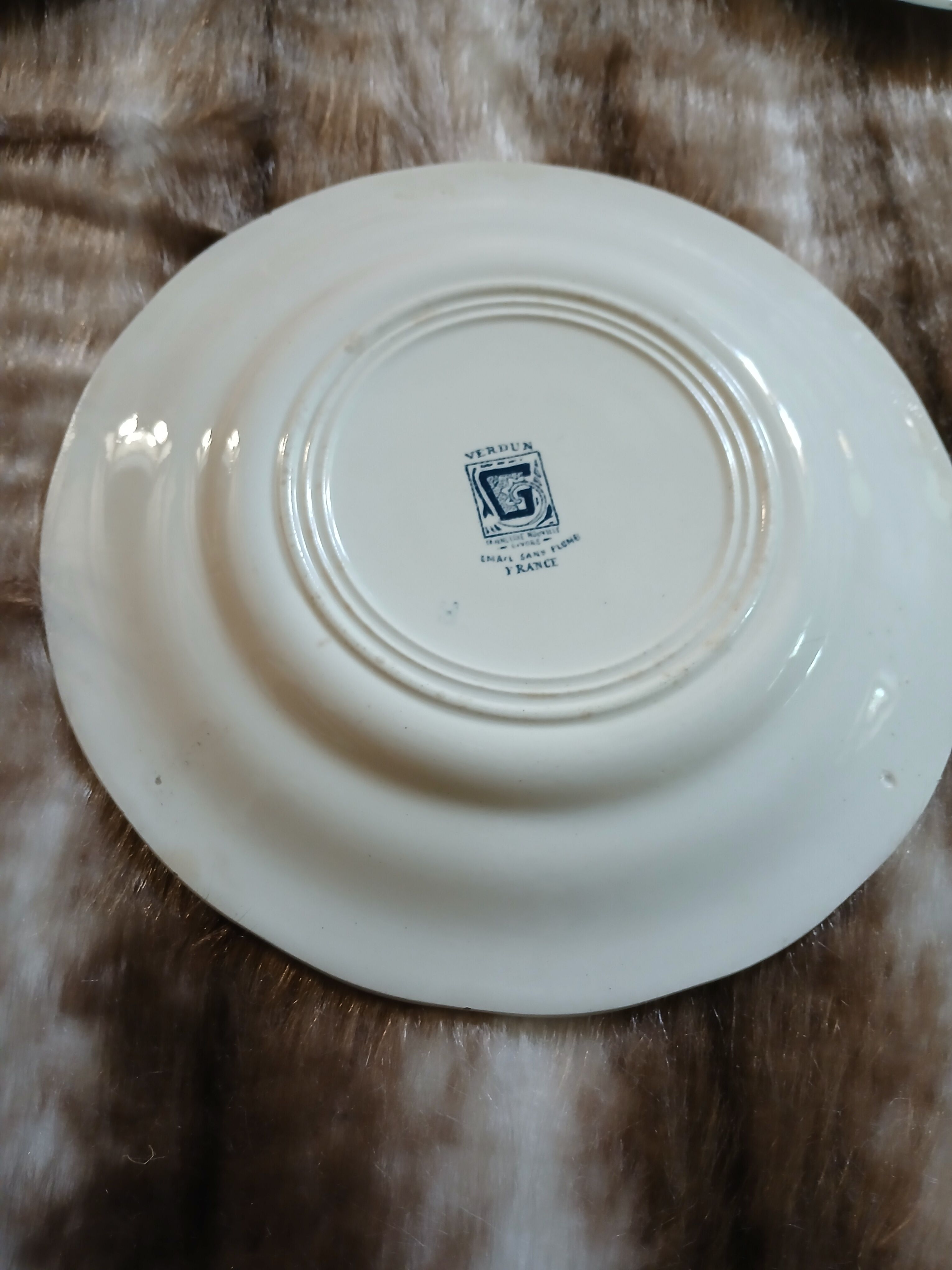 7 antique dessert plates in ironstone
