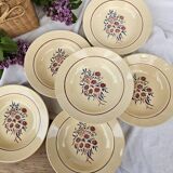 Deep plates x6 "Francine" Badonviller