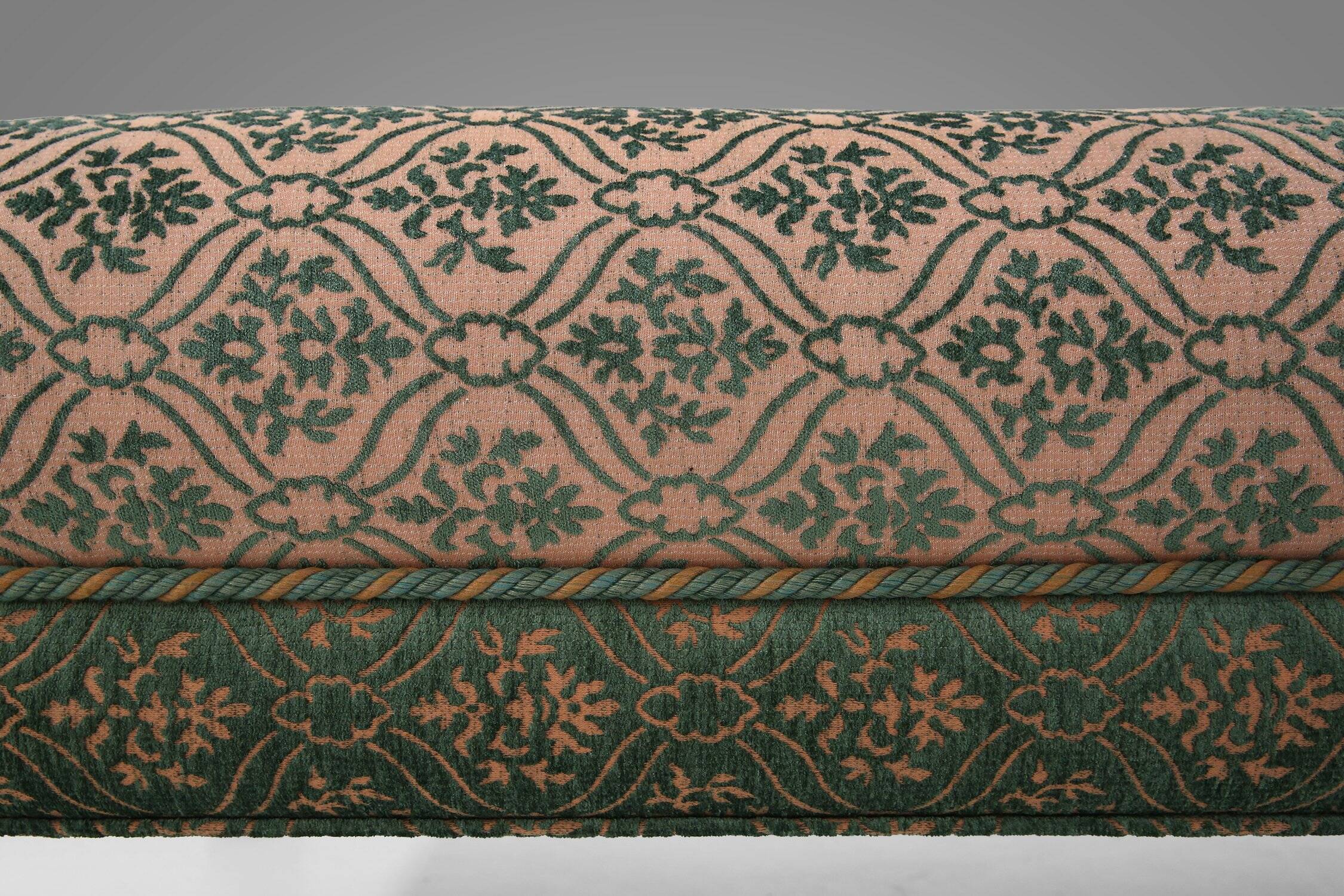 Large Victorian Sofa and Matching Ottoman, United Kingdom, 1890s