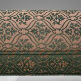 Large Victorian Sofa and Matching Ottoman, United Kingdom, 1890s