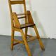 Vintage aesthetic Metamorphic library stairs chair, 1930s