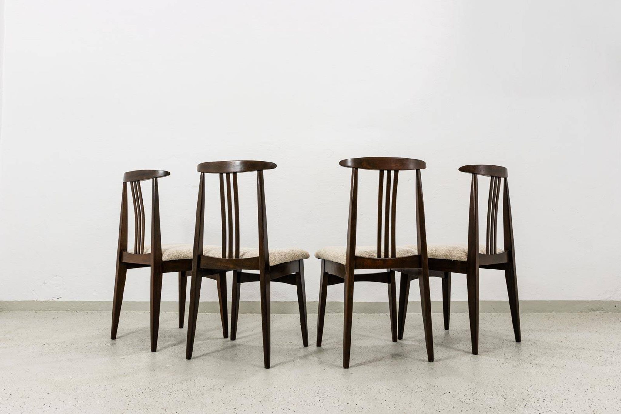 Vintage Dining Chairs Designed By M. Zieliński, 1960's, Set Of 4
