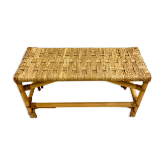Braided bench palm rope and wood
