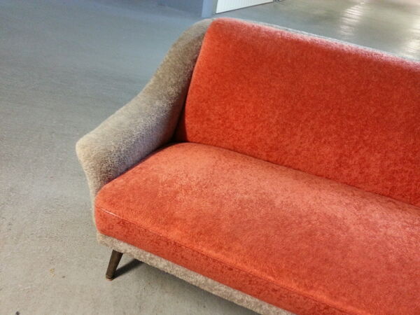 Canapé Organique bi color année 50 60