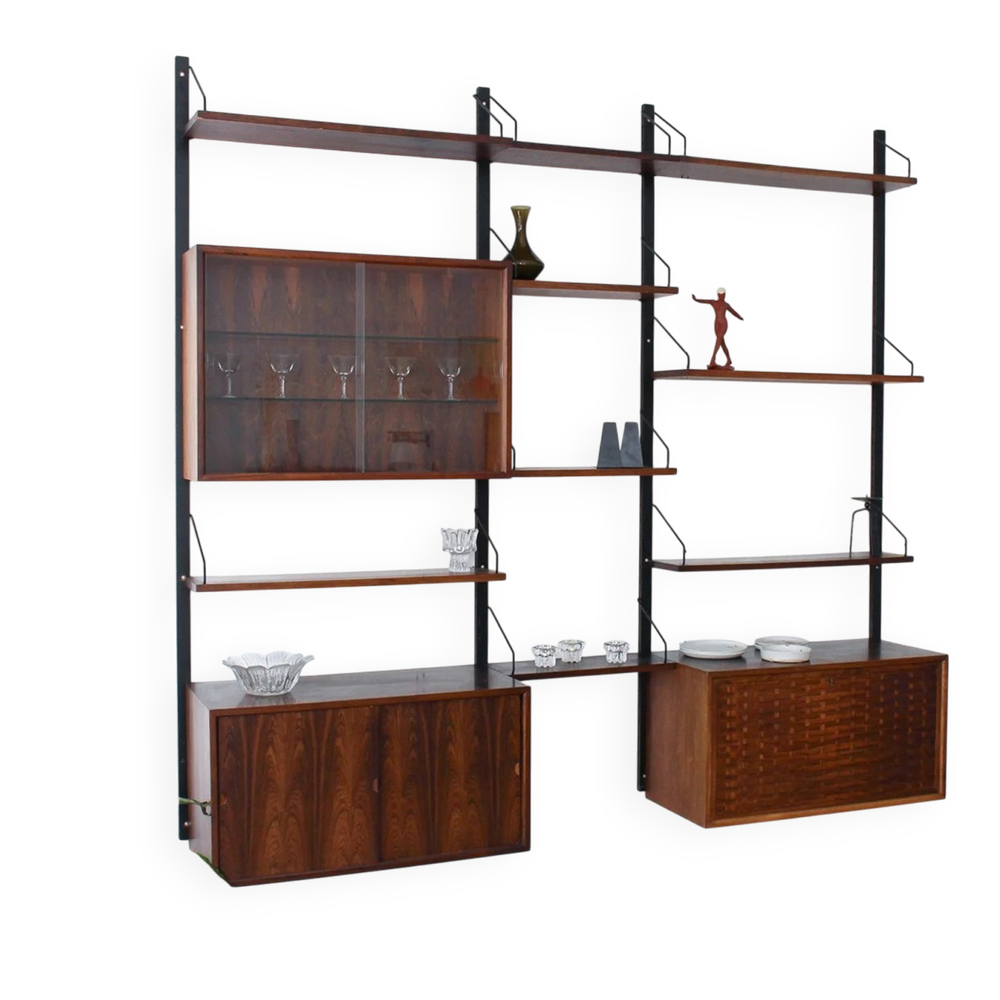 Poul Cadovius shelving system, rosewood