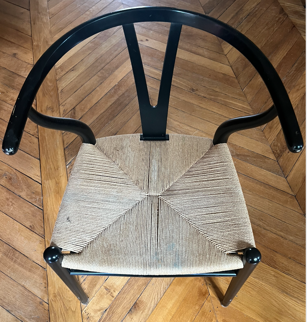 Set of 4 CH24 Wishbone chairs by Hans Wegner for Carl Hansen.