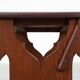 Belgian Arts & Crafts or Jugendstil Oak Stool, circa 1890