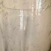 Grand vase cristal bullé années 70