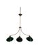 Opaline green white with brass billiard pool lamp 110-150 cm 3 shades