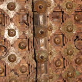 Porte indienne ancienne à 2 battants