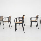 Set of six Josef Hoffman for Ligna a811 dining chairs