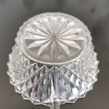 Set of 8 cups/ramekins with diamond cut glass handles