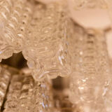 Italian parallelepiped glass chandelier, 1960s