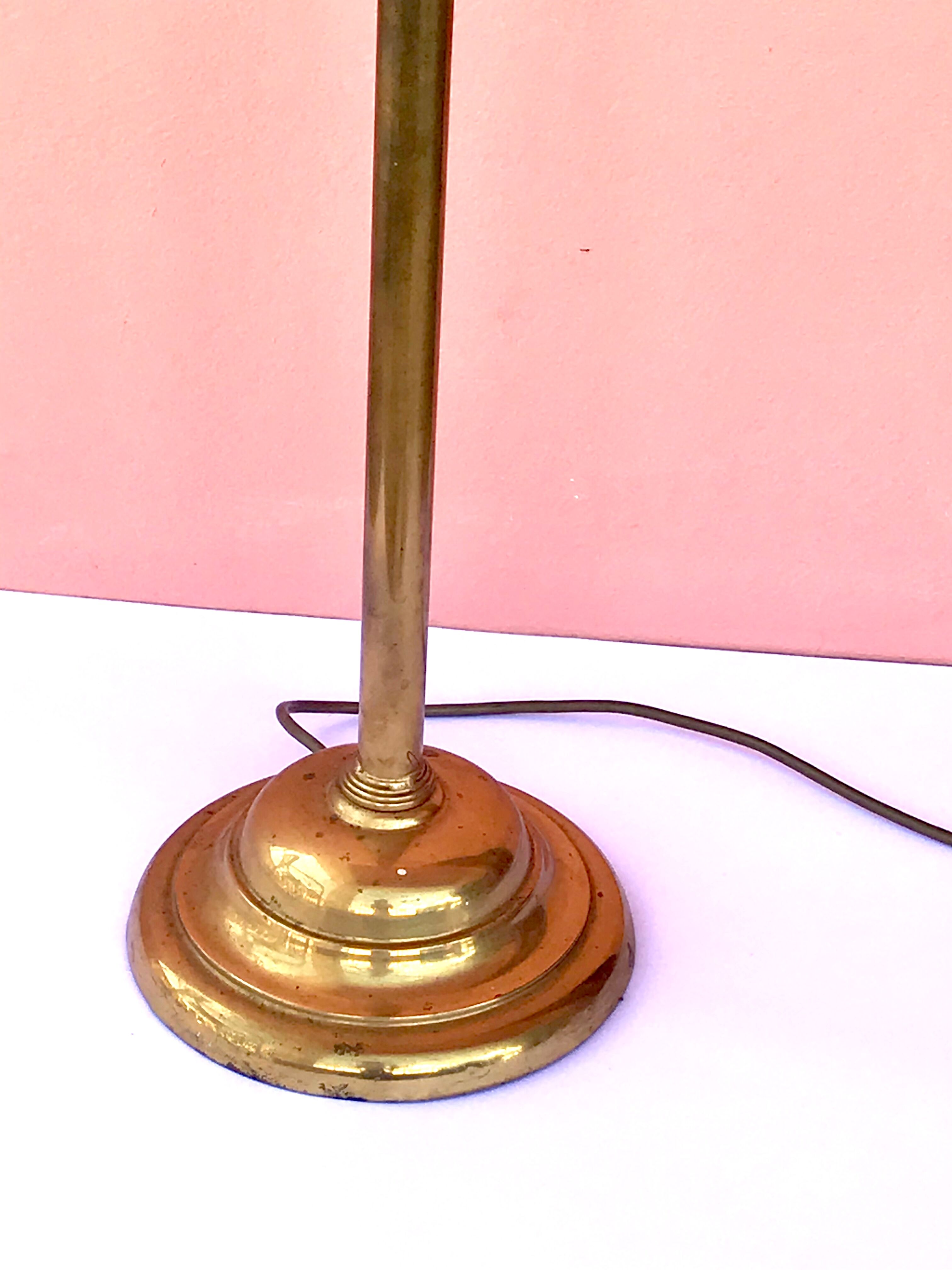 Vintage floor lamp from the 50s in brass