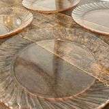 Lot 4 plates Arcoroc model Rosaline