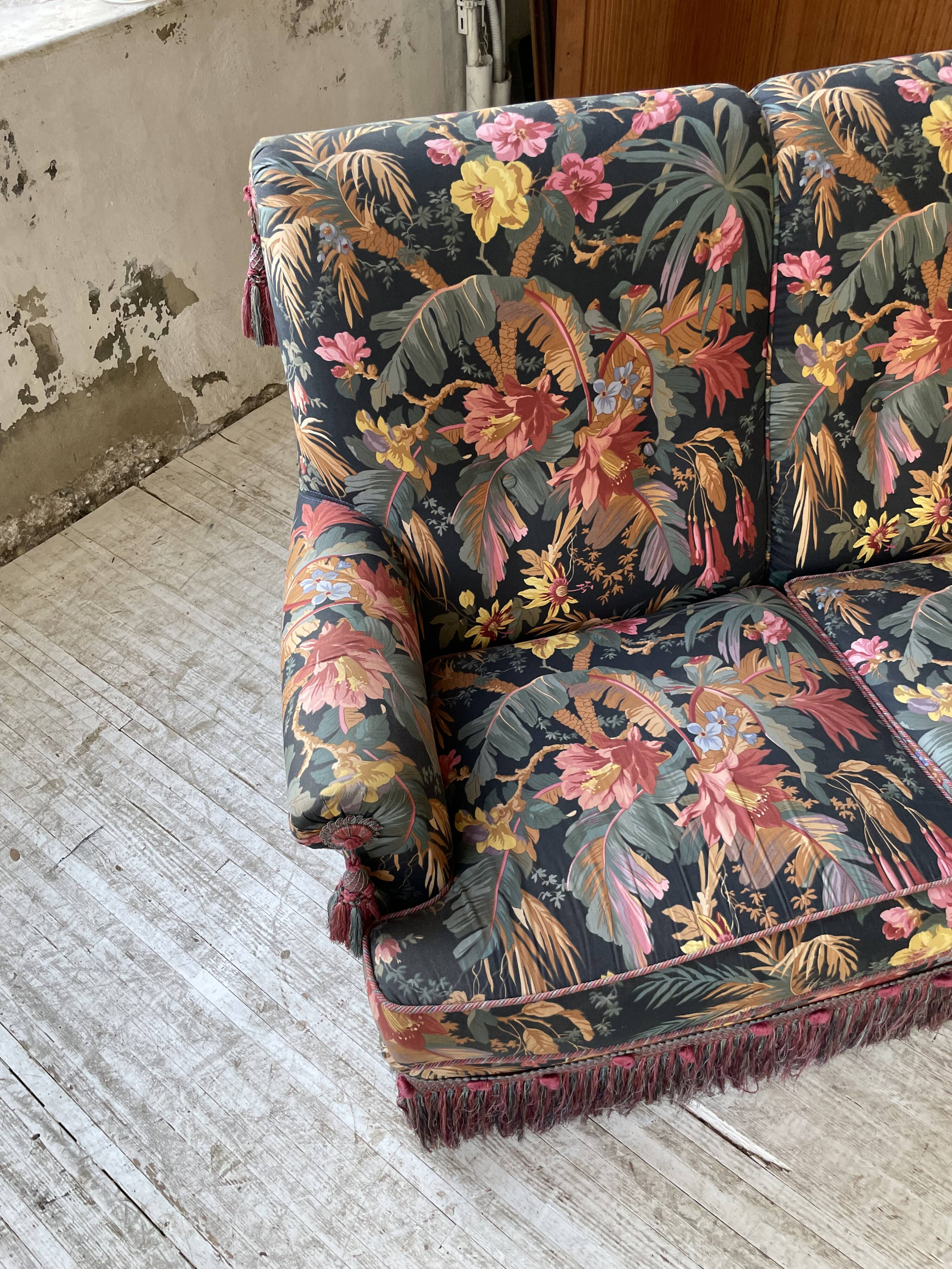 Jean Roche floral sofa