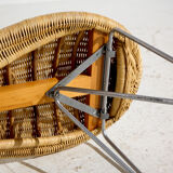 Vintage ikea rattan bench