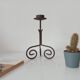 Antique wrought iron candlestick